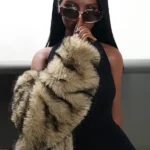 166cm 5ft5 Luxury Fur Coat Fashion Sex Dolls Tall Dark Skin Model Dolls E Cup