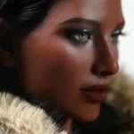 166cm 5ft5 Luxury Fur Coat Fashion Sex Dolls Tall Dark Skin Model Dolls E Cup