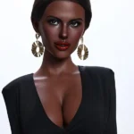 166cm 5ft5 Office Lady Style Sex Dolls Elegant Black Dress Sex Dolls E Cup