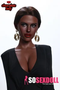 166cm 5ft5 Office Lady Style Sex Dolls Elegant Black Dress Sex Dolls E Cup