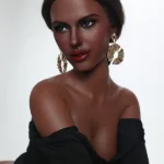 166cm 5ft5 Office Lady Style Sex Dolls Elegant Black Dress Sex Dolls E Cup