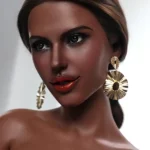 166cm 5ft5 Office Lady Style Sex Dolls Elegant Black Dress Sex Dolls E Cup