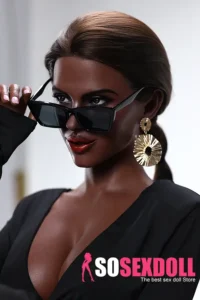 166cm 5ft5 Office Lady Style Sex Dolls Elegant Black Dress Sex Dolls E Cup