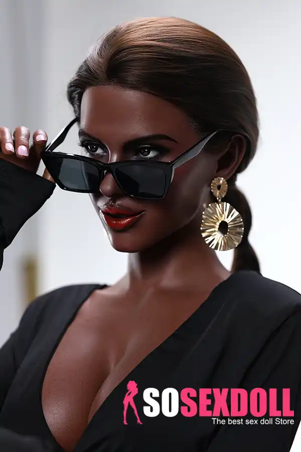 166cm 5ft5 Office Lady Style Sex Dolls Elegant Black Dress Sex Dolls E Cup