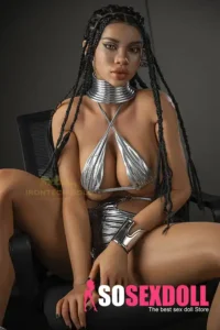 161cm Beautiful Black Silicone Premium Real Sex Doll15