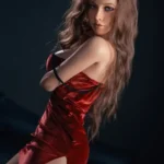 150cm 4ft9 Silicone Big Breast Thick Hips Brunette Sex Doll #AB26(ROS) Head 5
