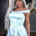 167cm 5ft5 Silicone Large Breast Thick Butt Sex Doll #JS062 Head 3