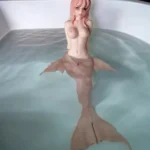 80cm 2ft6 Silicone Petite Body Mermaid Girl Sex Doll #M23 Head 1