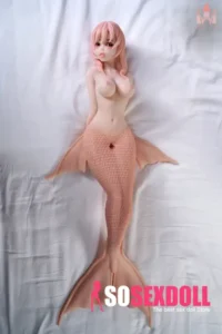80cm 2ft6 Silicone Petite Body Mermaid Girl Sex Doll #M23 Head 10