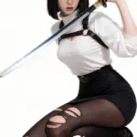 C Cup Realistic Black Hair Japanese Sexy Doll 2