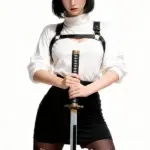C Cup Realistic Black Hair Japanese Sexy Doll 7