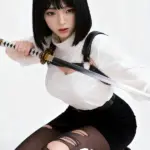 C Cup Realistic Black Hair Japanese Sexy Doll 9