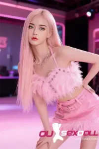 C Cup Realistic Pink Hair Charming Sexy Doll 1