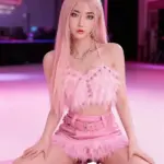 C Cup Realistic Pink Hair Charming Sexy Doll 4