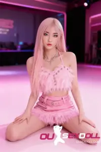 C Cup Realistic Pink Hair Charming Sexy Doll 4