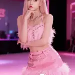 C Cup Realistic Pink Hair Charming Sexy Doll 5