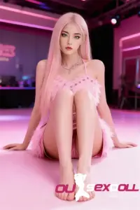 C Cup Realistic Pink Hair Charming Sexy Doll 6