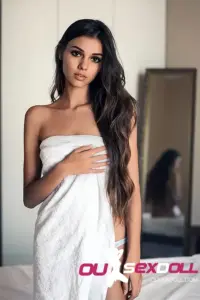 166cm 5ft4 TPE Small Breasts Charming Real Skin Sex Doll #174 Head 3