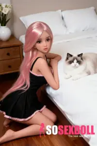 C Cup Pink Hair Natural Skin Realistic Sex Doll 5