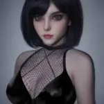 Short Black Hair Fair Skin Real Sex Doll 16