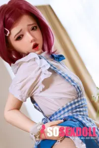 Small Chest Red Short Hair Cute Sex Doll 2