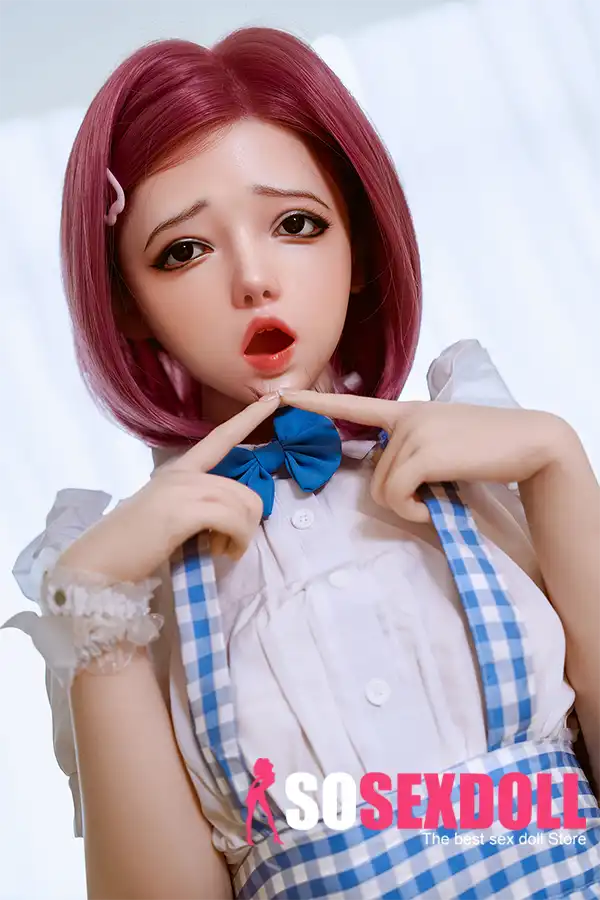 Small Chest Red Short Hair Cute Sex Doll 9