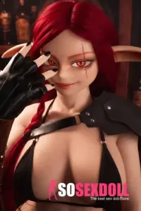 Red Hair Big Butt Alluring Realistic Sex Doll 6