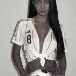 Small Chest Slim Black Skin Real Sex Doll 10