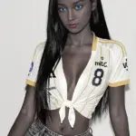 Small Chest Slim Black Skin Real Sex Doll 2