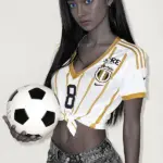 Small Chest Slim Black Skin Real Sex Doll 3