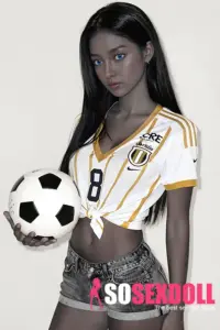 Small Chest Slim Black Skin Real Sex Doll 3