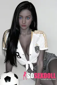 Small Chest Slim Black Skin Real Sex Doll 5