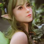big breasts green sprite sexy love doll 9