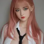 c cup beauty pink hair asian adult sexy doll 1