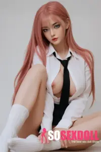 c cup beauty pink hair asian adult sexy doll 12