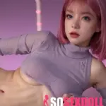 Big Breasts Lifelike Pink Hair Asian Sexy Doll 15
