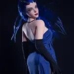 Big Breasts Fair Skin Blue Hair Fantasy Sex Doll 3