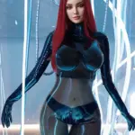 Chubby Chests Red Hair Youthful Woman Sex Doll 14