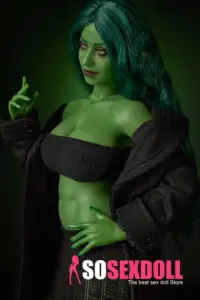 Poupée sexuelle réaliste, petite taille, corps vert, bonnet A, taille 11