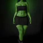 Poupée sexuelle réaliste, petite taille, corps vert, bonnet A, taille 14