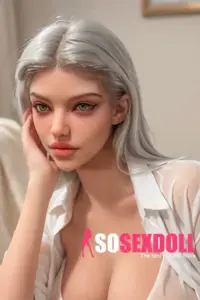 Big Breasts Silver Hair Sexy Adult Doll Torso 7